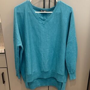⭐️Eileen Fisher Turquoise V-Neck Sweater